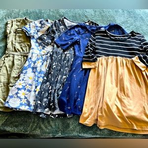 Girl’s 5 Dress Bundle size 5 Old Navy Carters